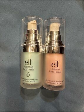 Hydrating & Poreless Face Primer Duo — Green Hydrating, Peach Poreless